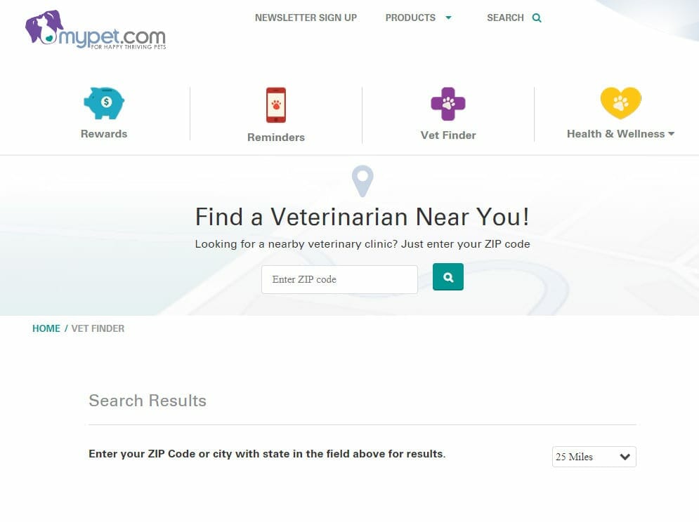 find a vet near you